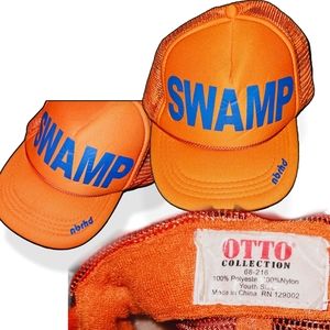 NWT NBHD orange and blue SWAP trucker hat ‼️3 for 25‼️
